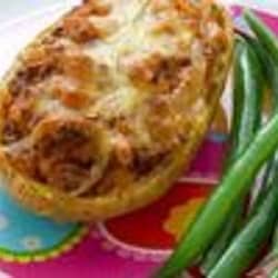 Baked potatoes with mince 250x250