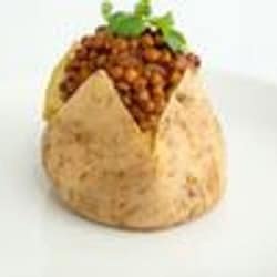 Baked potatoes with spicy lentils 250x250