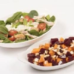 Roast vegetable and chicken salad 250x250