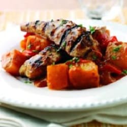 Tikka masala potatoes with mango chicken 250x250