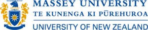 Massey University logo with New Zealand Maori text