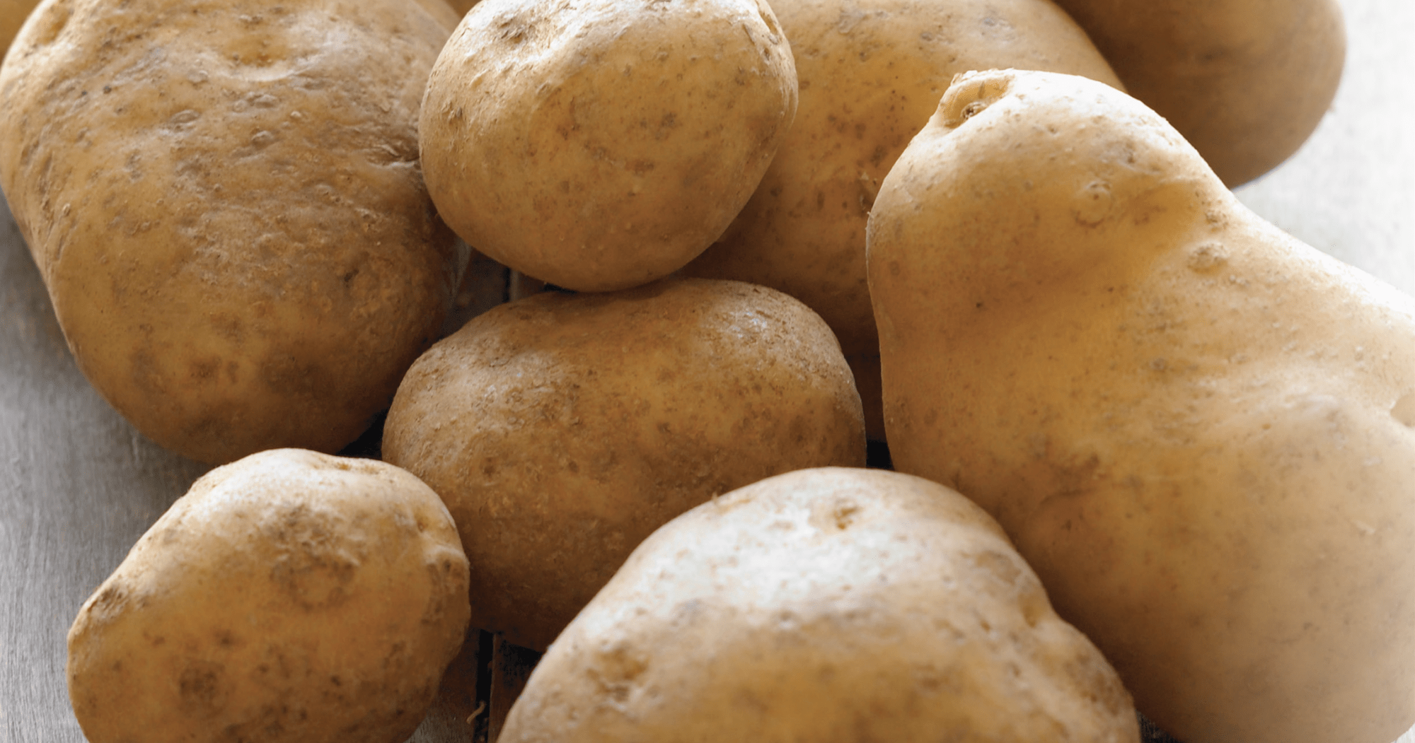 White potatoes cropped