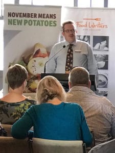 Steve speaking at Food Writers NZ conference