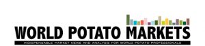 World Potato Markets logo with market graph icon and tagline