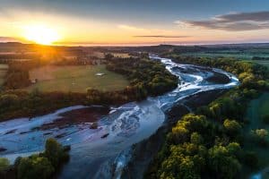The Opihi River flows through south Canterbury, in New Zealand's South Island. It has been identified as an Important Bird Area by BirdLife International because it supports breeding colonies of the endangered black-billed gull.