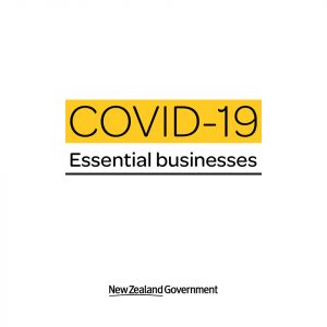 COVID-19 essential businesses notice by New Zealand Government