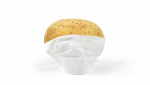 Coronavirus global mask pandemic white background