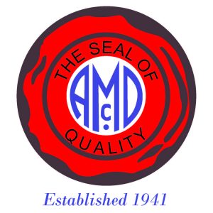 Red wax seal logo of AMCA with text "The Seal of Quality, Established 1941"
