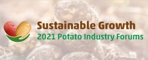 2021 Potato Industry Forums promoting sustainable growth logo