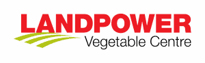 Landpower Vegetable Centre logo with green field graphic