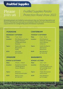 Fruitfed Supplies Potato Protection Road Show 2022 event details