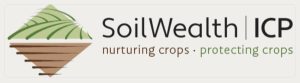 SoilWealth ICP logo with nurturing and protecting crops slogan
