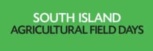 South Island Agricultural Field Days event logo on green background