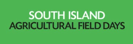 South Island Agricultural Field Days event logo on green background