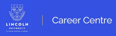 Lincoln University Career Centre logo with blue background
