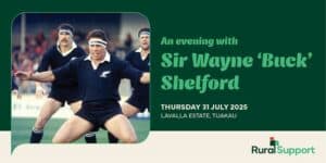 Rugby players performing haka with Sir Wayne 'Buck' Shelford event details