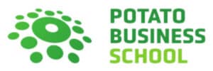 Potato Business School logo with green circular design and text