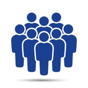 Symbol, people icon. Vector graphics.