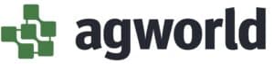 Adworld logo with green interconnected shapes and bold black text